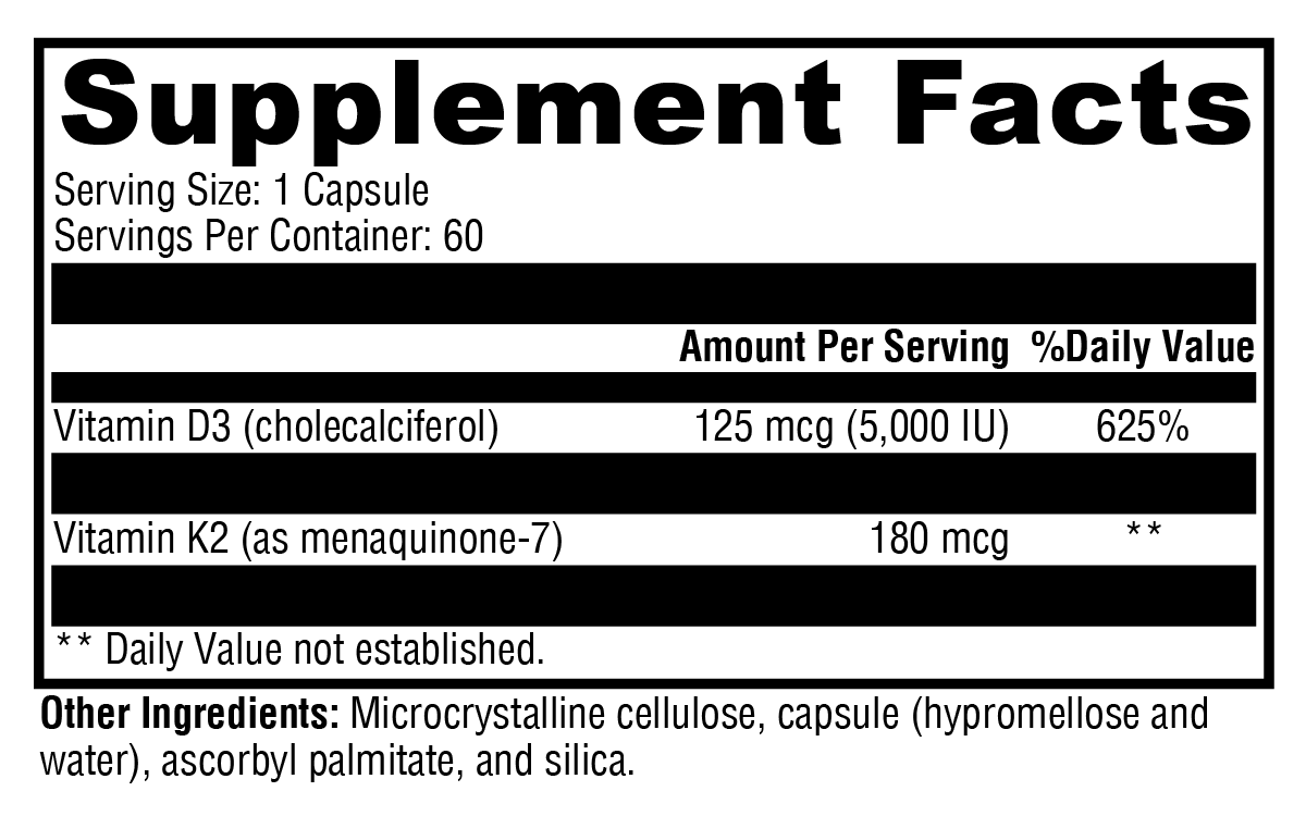 K2-D3 Max – Advanced Bone and Cardiovascular Health Support