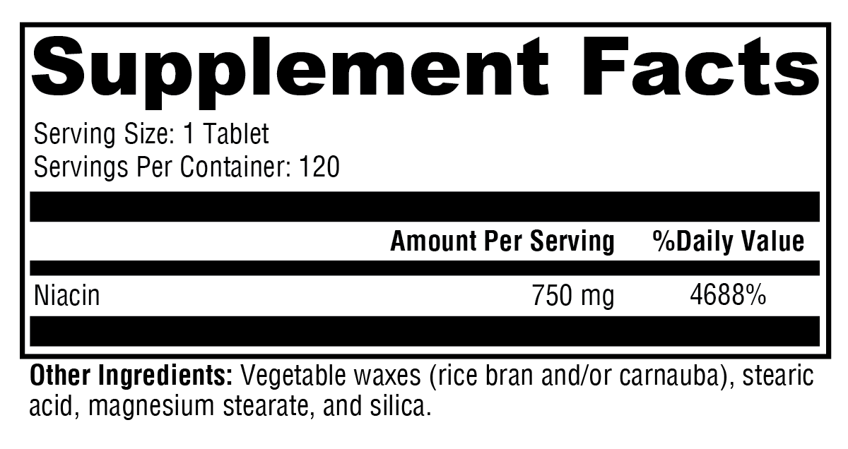 NiaVasc™ 750 – Advanced Sustained-Release Niacin for Cardiovascular Health