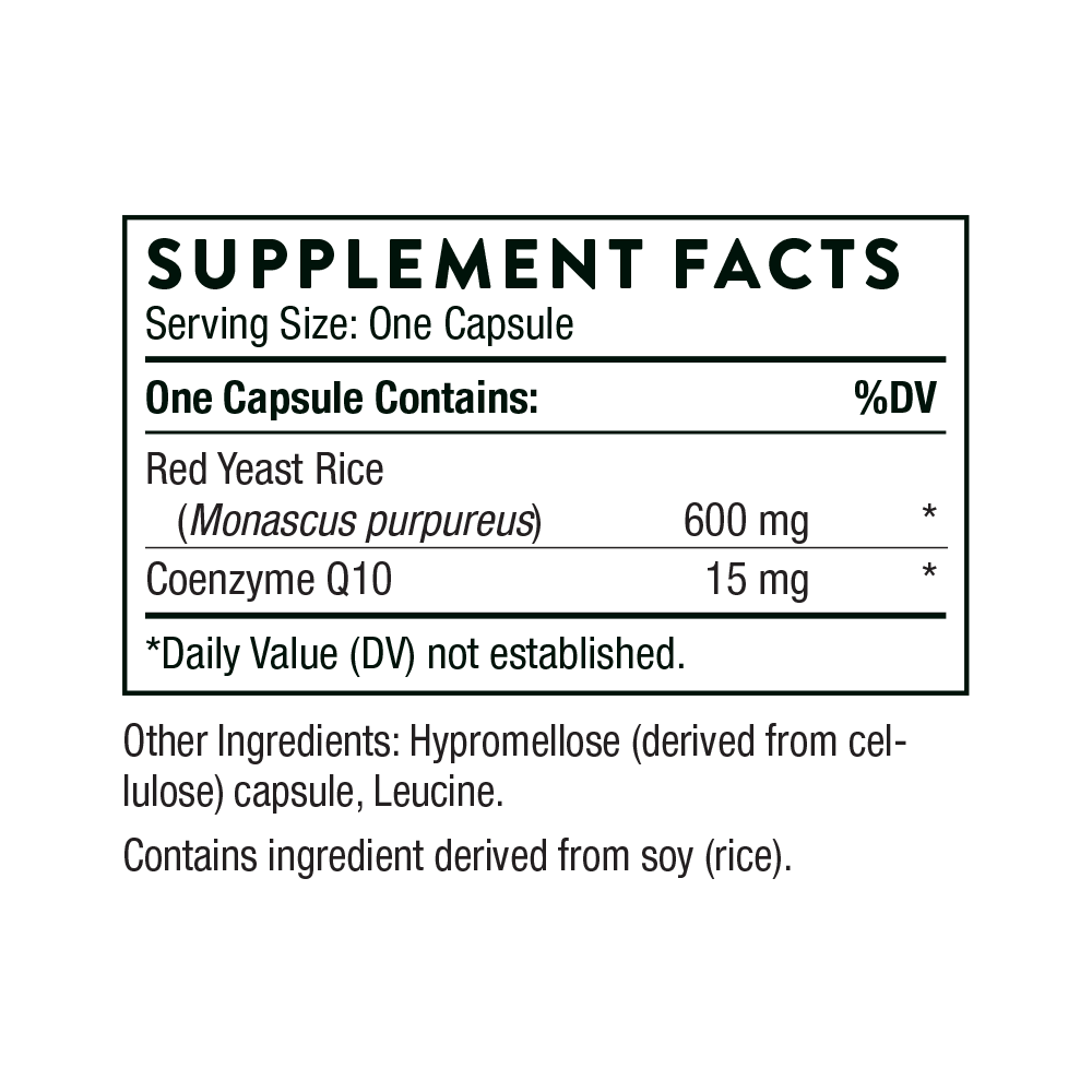 Red Yeast Rice + CoQ10 - MELCON'S PHARMACY