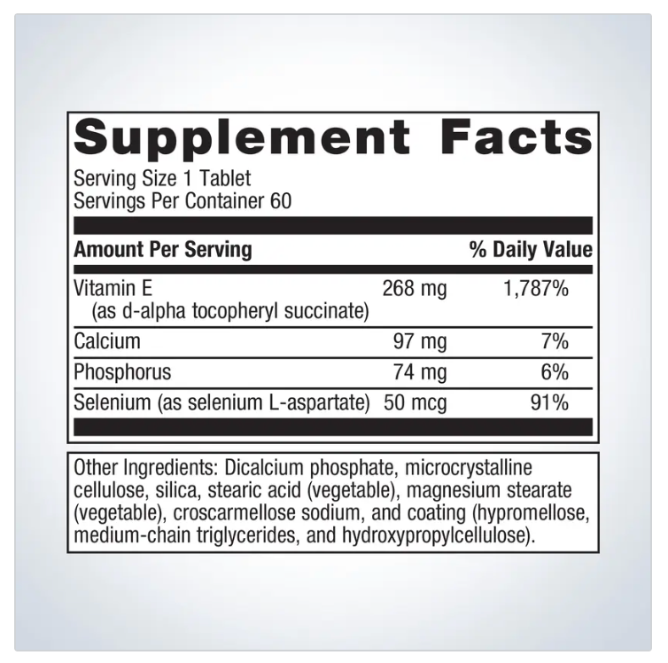 Vitamin E + Selenium™ – Antioxidant Cellular Support