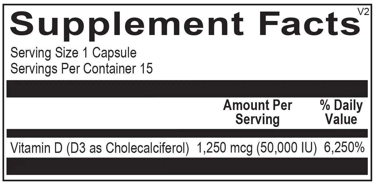 Vitamin D3 50,000 IU - Melcon's Pharmacy