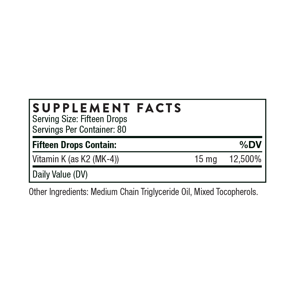 Vitamin K2 - MELCON'S PHARMACY
