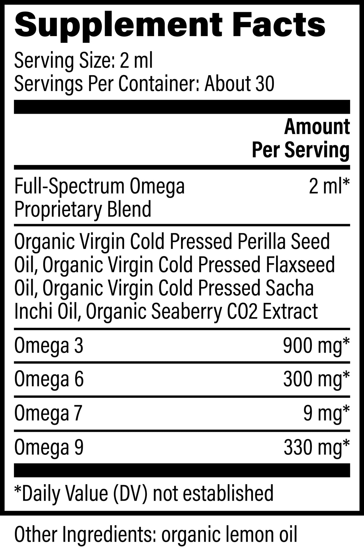 Omega 3-6-7-9 by Global Healing – Vegan Omega 3-6-7-9, Flax & Sacha Inchi | Melcon's Pharmacy (image 2)