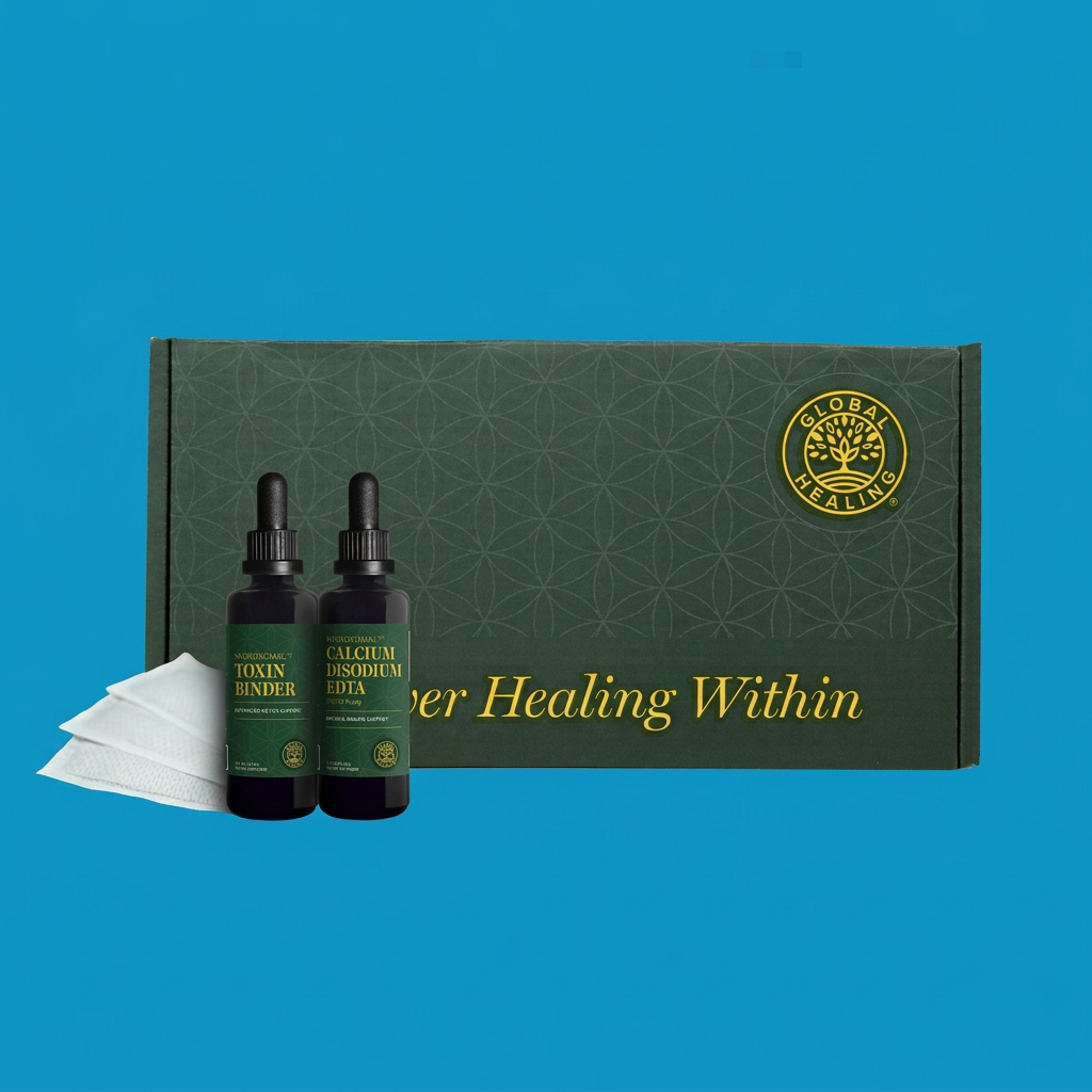 Heavy Metal & Chemical Cleanse Program™ by Global Healing – Heavy Metal Detox Kit, EDTA & Toxin Binder | Melcon's Pharmacy