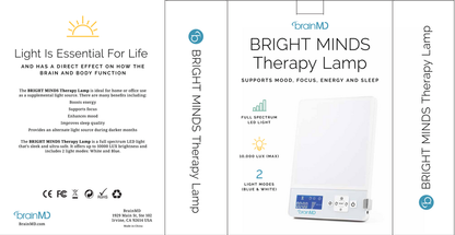 Bright Minds Therapy Lamp – Light Therapy for Mood, Energy & Sleep