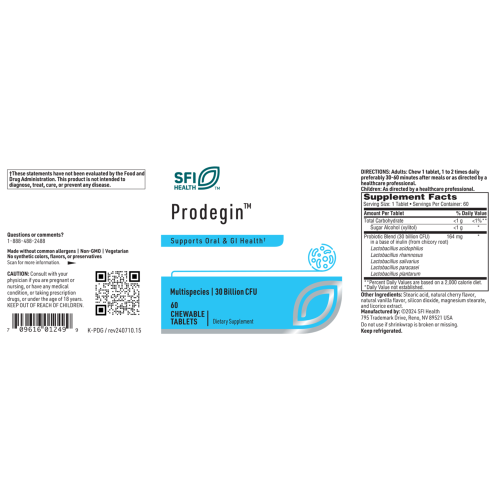Prodegin™ Chewable Probiotic – Oral & Gut Health