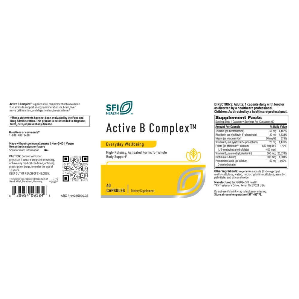 Active B Complex™ – High-Potency B Vitamins