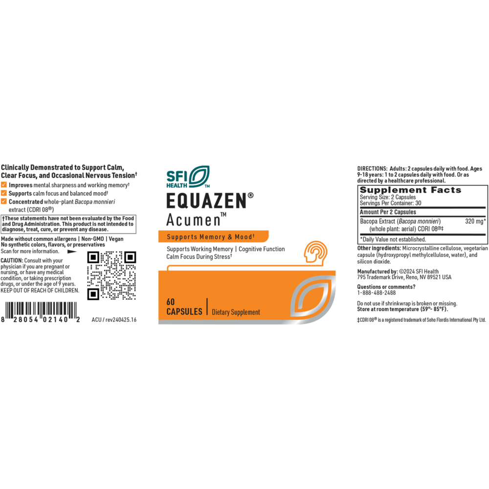 Equazen® Acumen™ – Cognitive & Mood Support