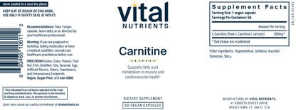 Carnitine 500mg