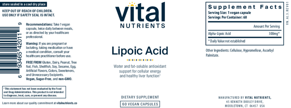 Lipoic Acid 300mg