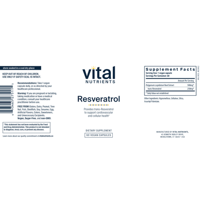 Resveratrol 500mg (California Only)