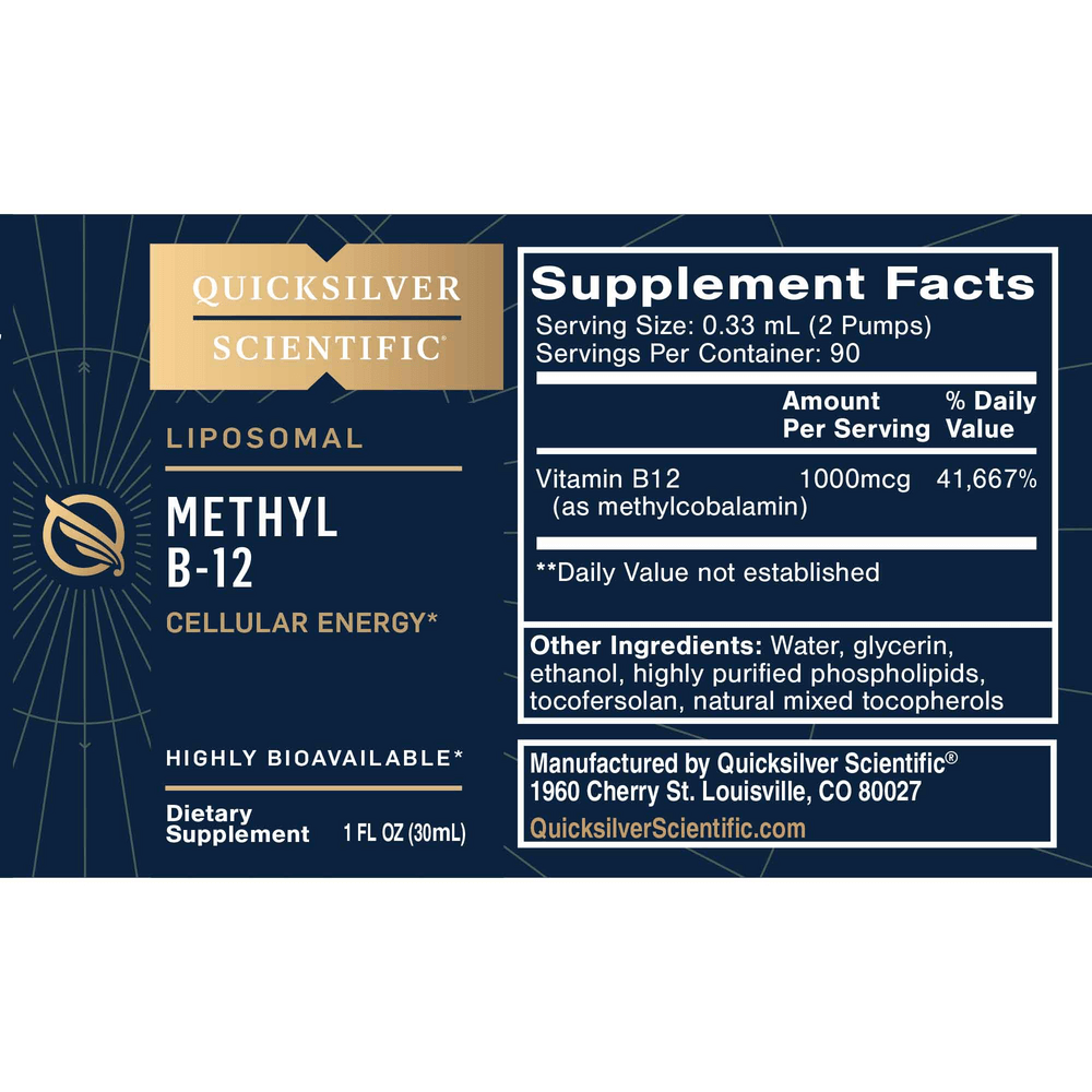 Methyl B-12 – 1000 mcg Liposomal B12