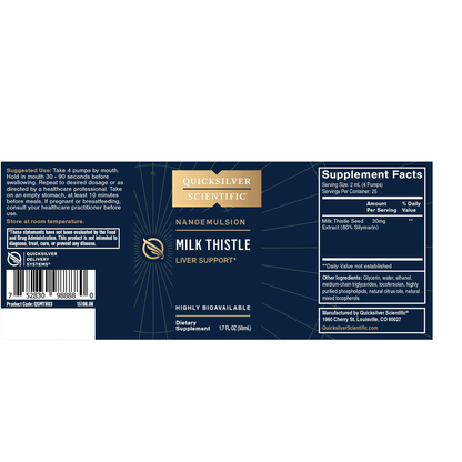 Milk Thistle Liposomal – Liver Detox & Antioxidant Support (50 mL)