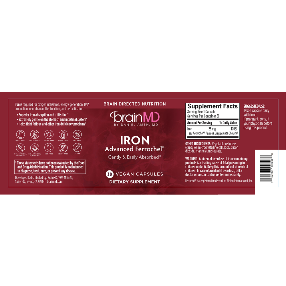 Iron – 30 Capsules