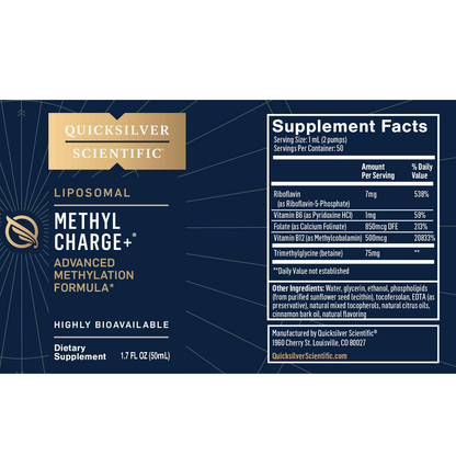 Methyl Charge+® – 1.7 FL OZ Advanced Methylation Support