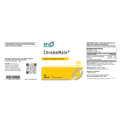 ChromeMate® – Chromium for Metabolic Support