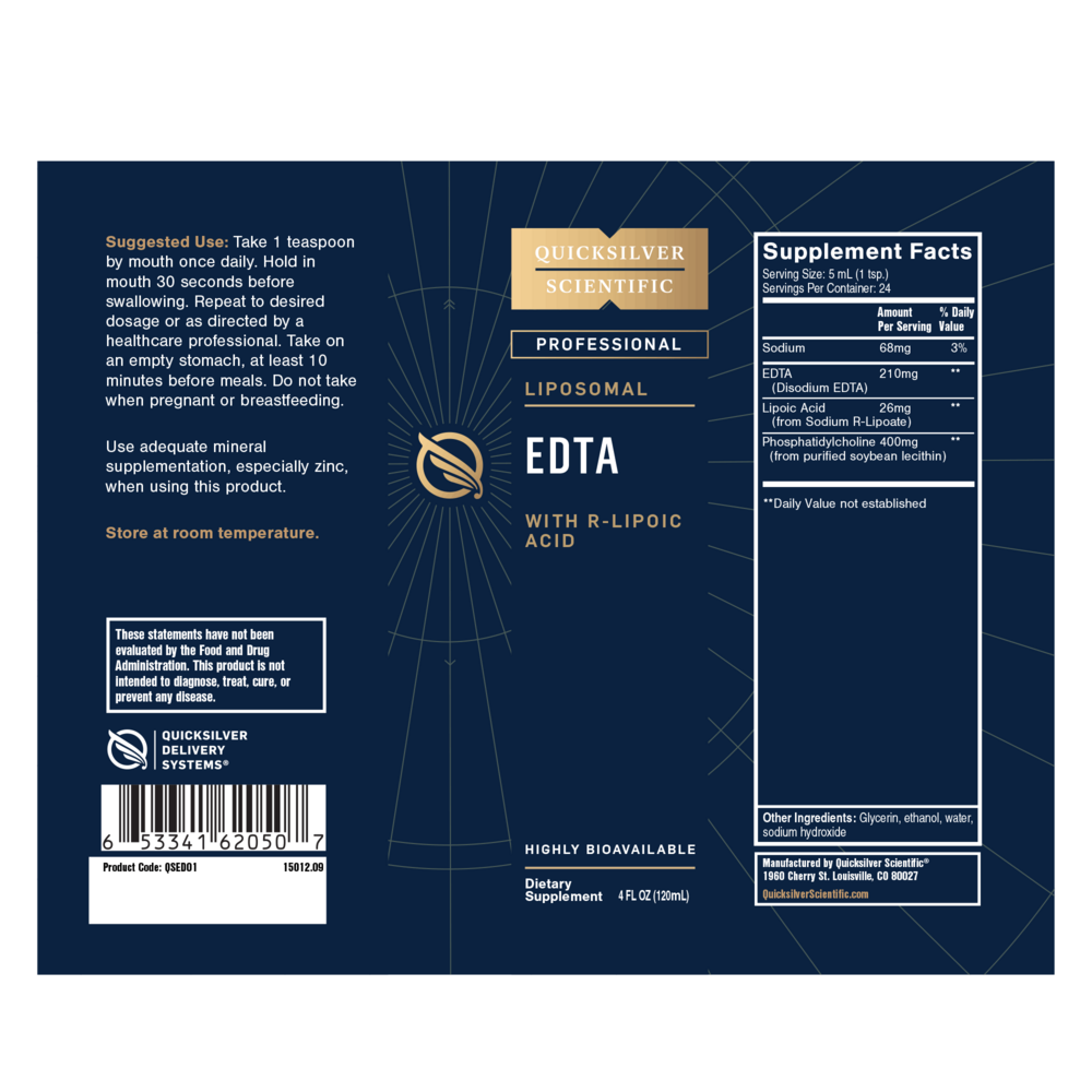 Liposomal EDTA with R-Lipoic Acid