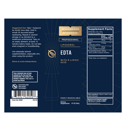 Liposomal EDTA with R-Lipoic Acid