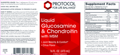 Glucosamine and Chondroitin Liq + MSM