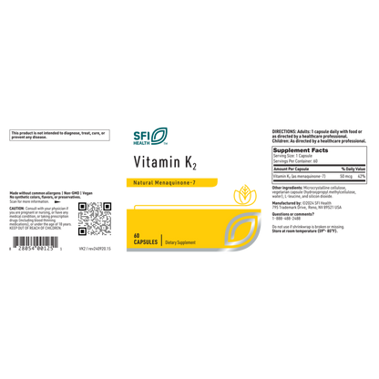 Vitamin K2 – Menaquinone-7 for Bone &  Heart Health