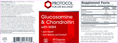 Glucosamine and Chondroitin + MSM