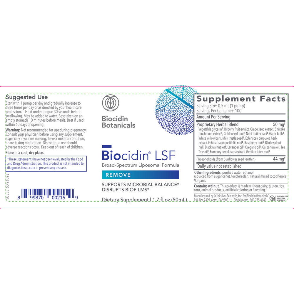 Biocidin® LSF – Liposomal Formula