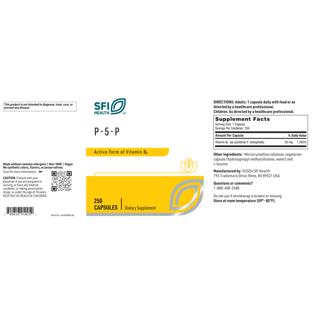 P-5-P – Active Vitamin B6