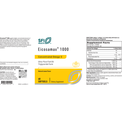 Eicosamax® 1000 – Ultra-Pure Omega-3 Fish Oil