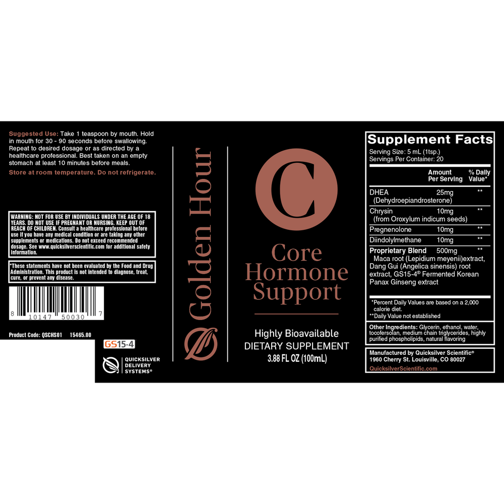 Core Hormone Support – Liposomal DHEA & Pregnenolone Formula
