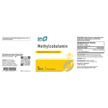 Methylcobalamin (5,000 mcg) – Active Vitamin B12