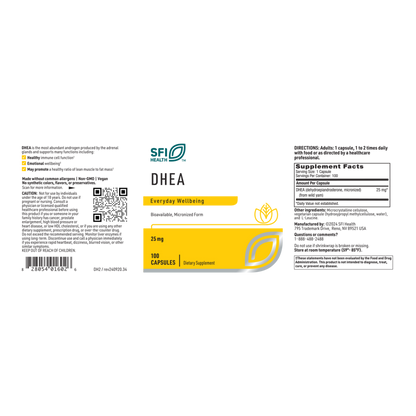 DHEA (25 mg) – Micronized Adrenal Support