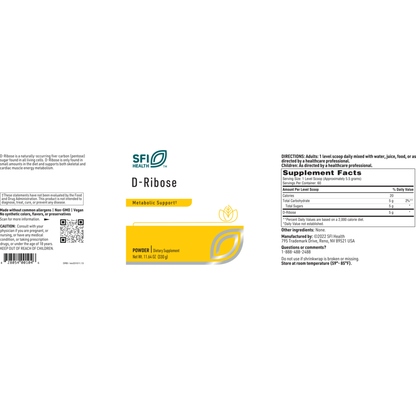 D-Ribose Powder – Cellular Energy Support
