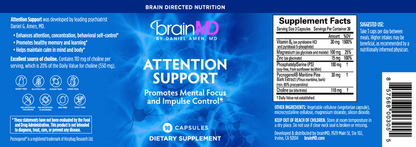 Attention Support – Focus & Brain Supplement