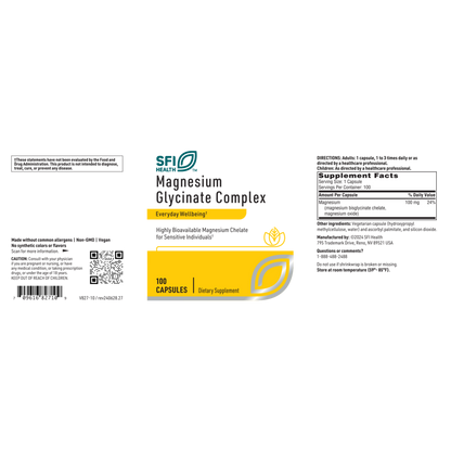 Magnesium Glycinate Complex – Bioavailable Magnesium