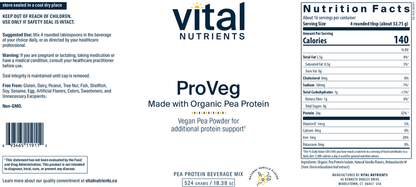 ProVeg Organic Pea Protein, Natural Vanilla