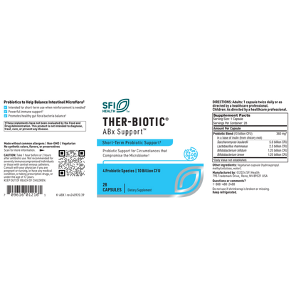 Ther-Biotic® ABx Support™ – Gut Support During Antibiotics