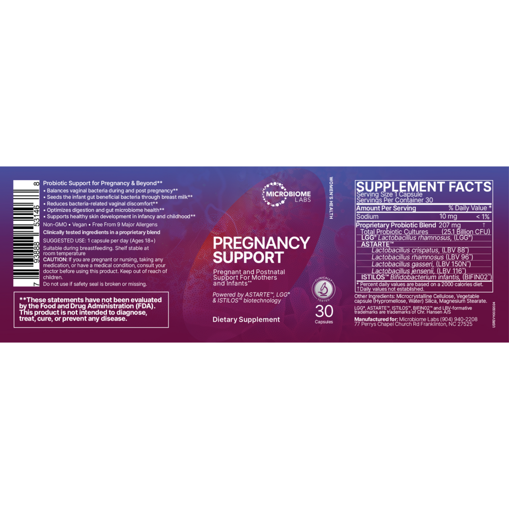 Pregnancy Support™ – Prenatal Probiotic for Mother & Baby
