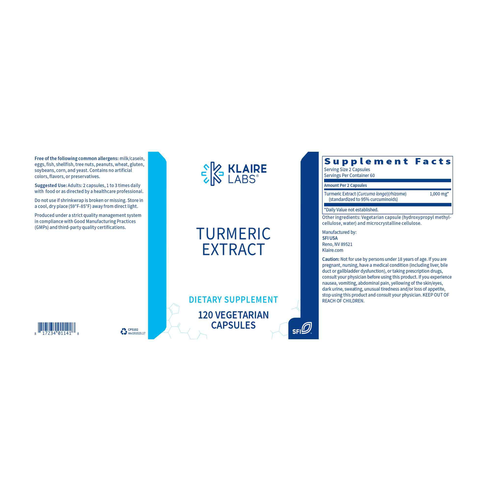 Turmeric Extract – 95% Curcuminoids for Inflammation