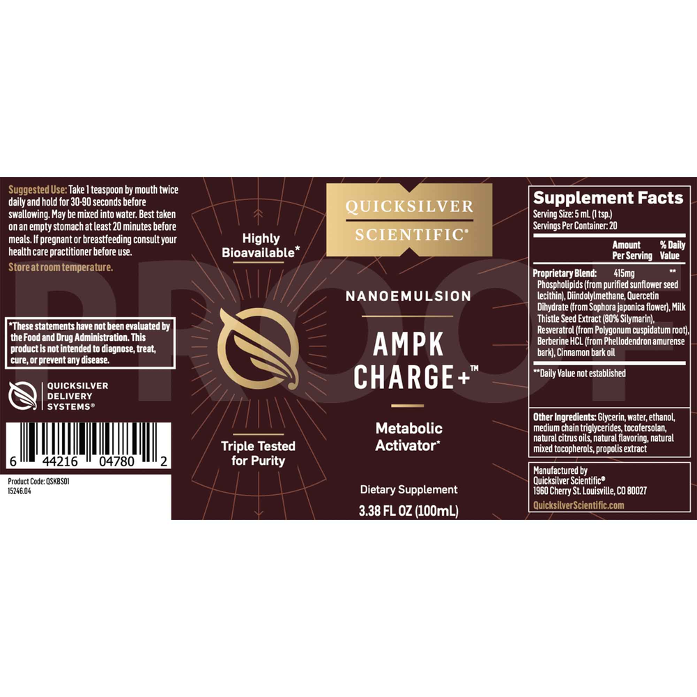 AMPK Charge+® – Fat-Burning & Metabolic Activator 100 mL