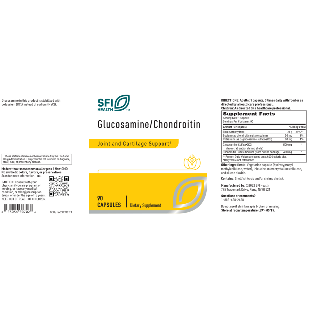 Glucosamine/Chondroitin – Joint & Cartilage Support