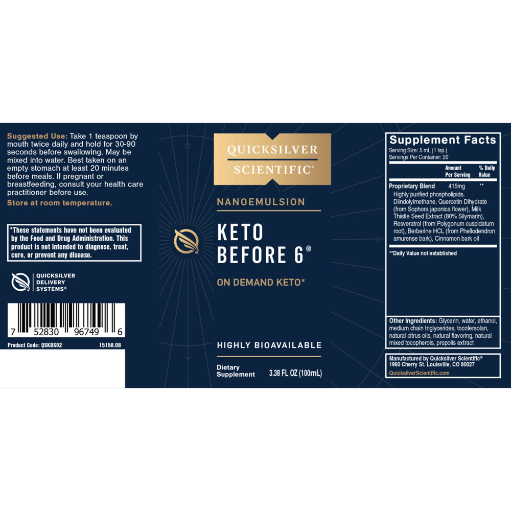 Keto Before 6® – Natural Cellular Ketone Activator
