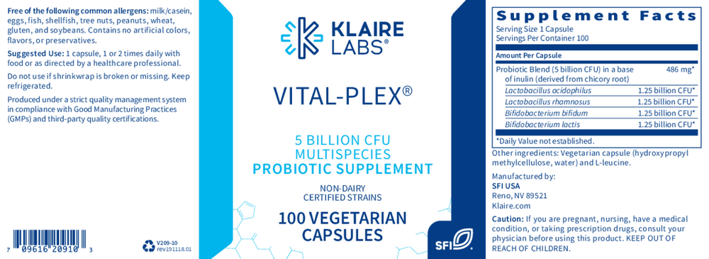 Vital-Plex® – 4-Strain GI & Immune Support
