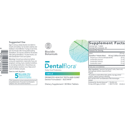 Dentalflora® – Daily Oral Probiotics (30 Mint Tablets)