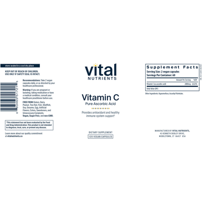 Vitamin C (100% pure ascorbic acid) 1000mg
