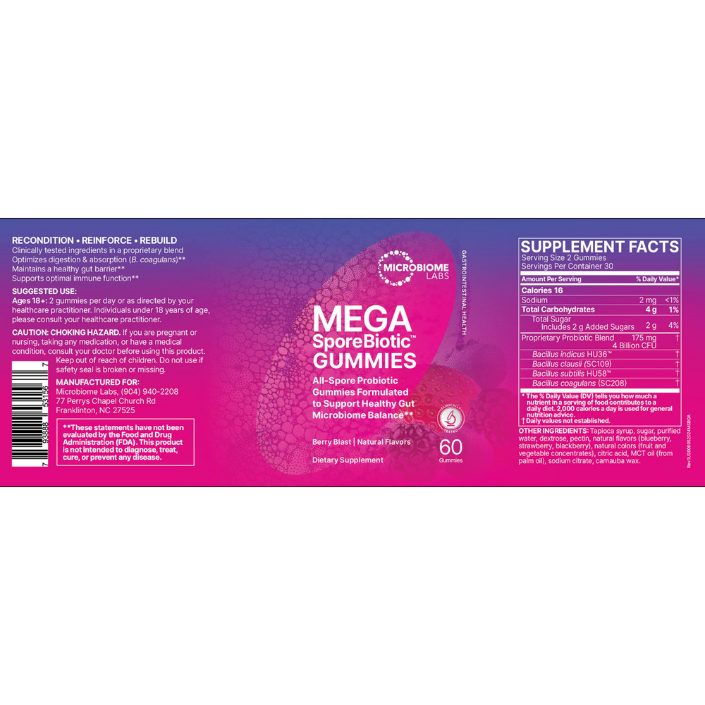 MegaSporeBiotic™ Gummies – Spore-Based Probiotic Support
