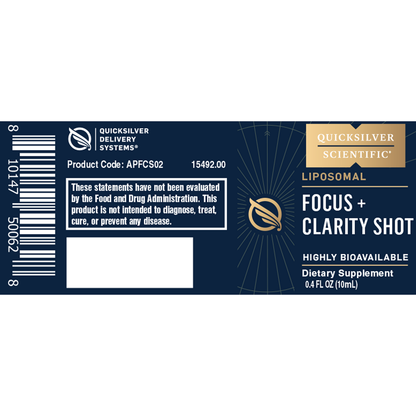 Focus + Clarity Shots – Box of 12 (10 mL)