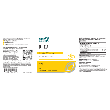 DHEA (50 mg) – Micronized Adrenal Support