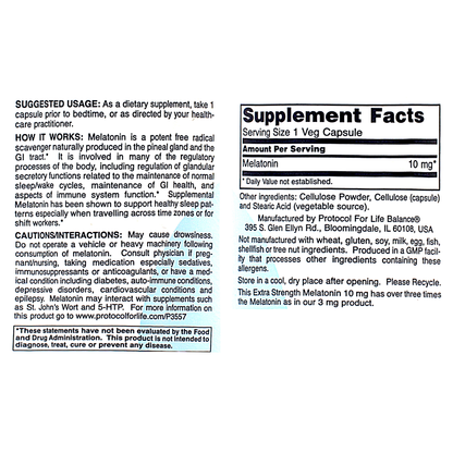 Melatonin 10mg Extra Strength