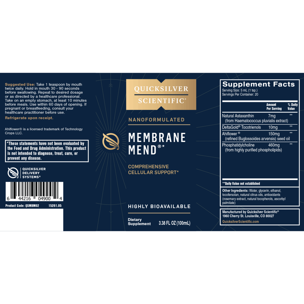 Membrane Mend® – Cellular Membrane & Mitochondrial Support