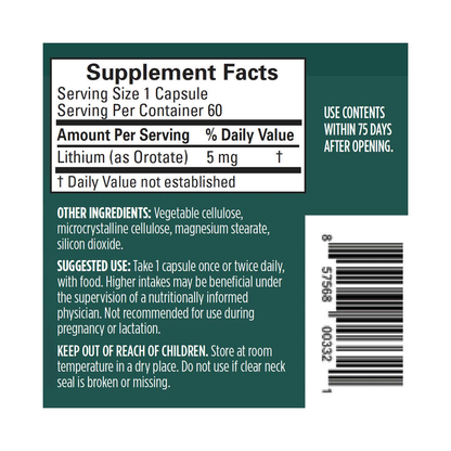 Lithium Orotate – Natural Mood Support